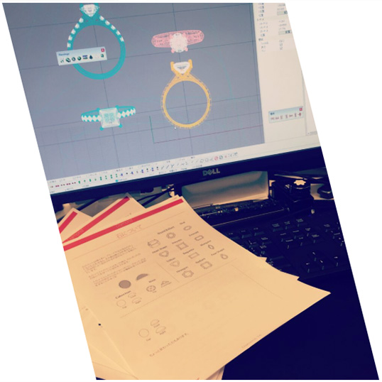 ジュエリーCADの操作とジュエリー制作を学ぶ専用テキスト