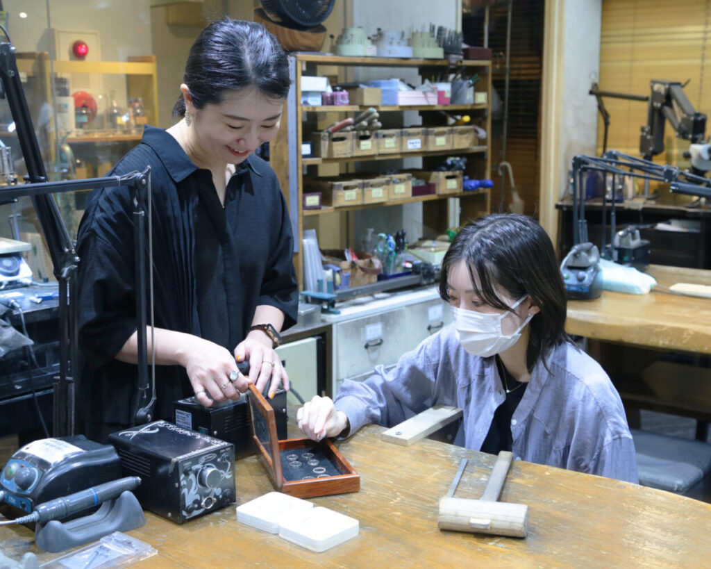 彫金体験制作スタート