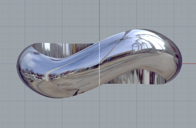 うねりのあるリングを作ろうと思った時、単純にSweep 1 Railを使おうとすると、下の右画像のようにひねくれたものが出来上がってしまいます