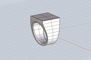 CADソフトで作ったシグネットリング