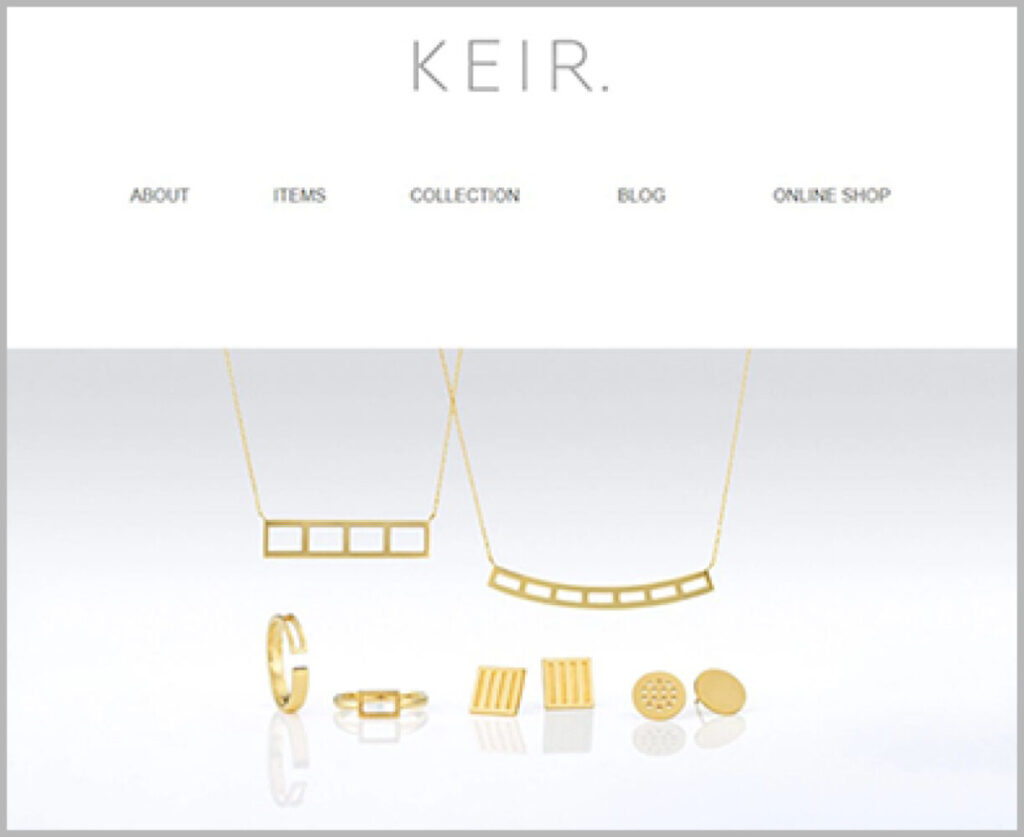 KEIR.のホームページ