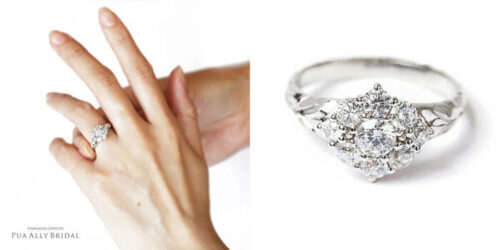 宝石のエンゲージリングジュエリー　