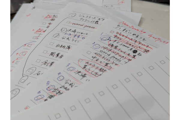 笠井葉さんが愛用している無印良品のTODOリスト