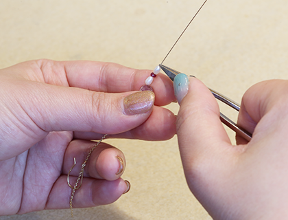 パーツ組ピアスの作り方解説