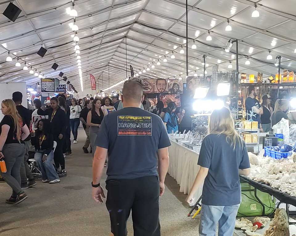 ツーソンジェムショー　22nd買付け会場内