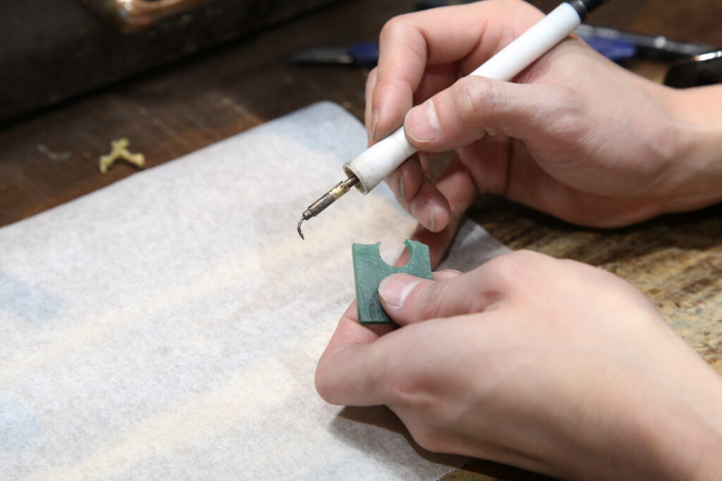 ピアス作り方（ロストワックス1）