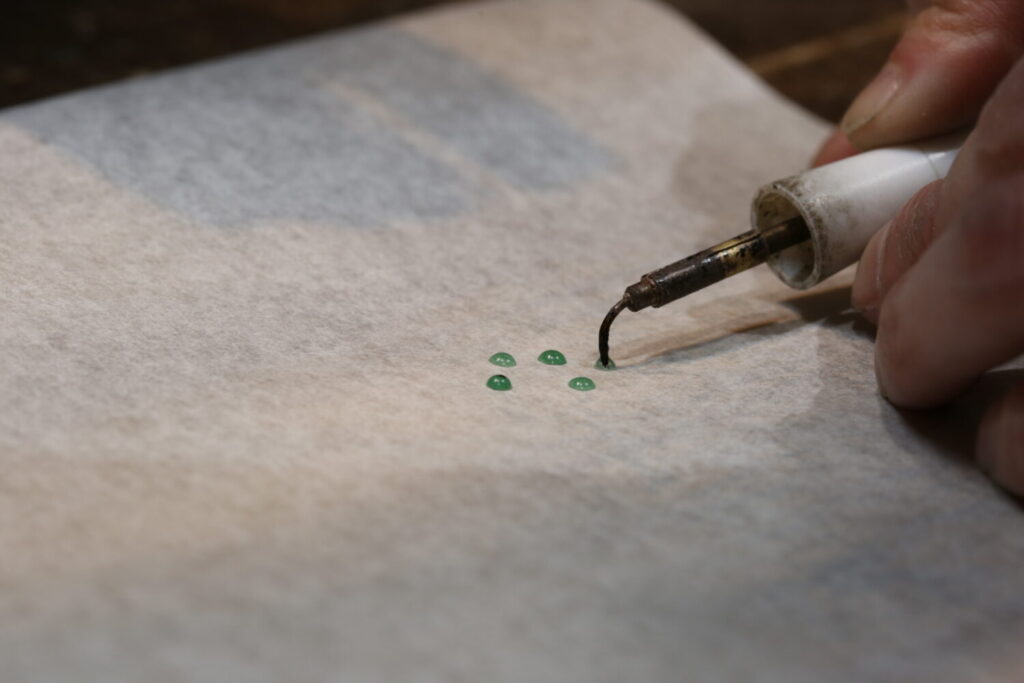 ピアス作り方（ロストワックス2）