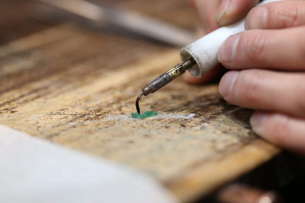 ピアス作り方（ロストワックス3）