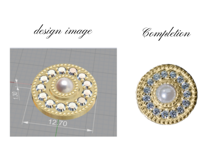 ピアスの作り方解説　完成