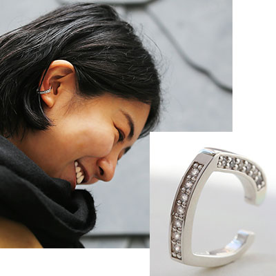 エタニティデザインのイヤーカフ作品例