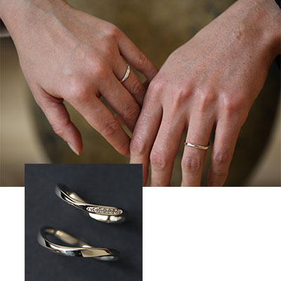 結婚指輪のCAD作品例