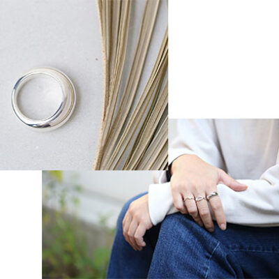 シンプルなリングの作品例