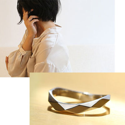 多面カットのリング作品例